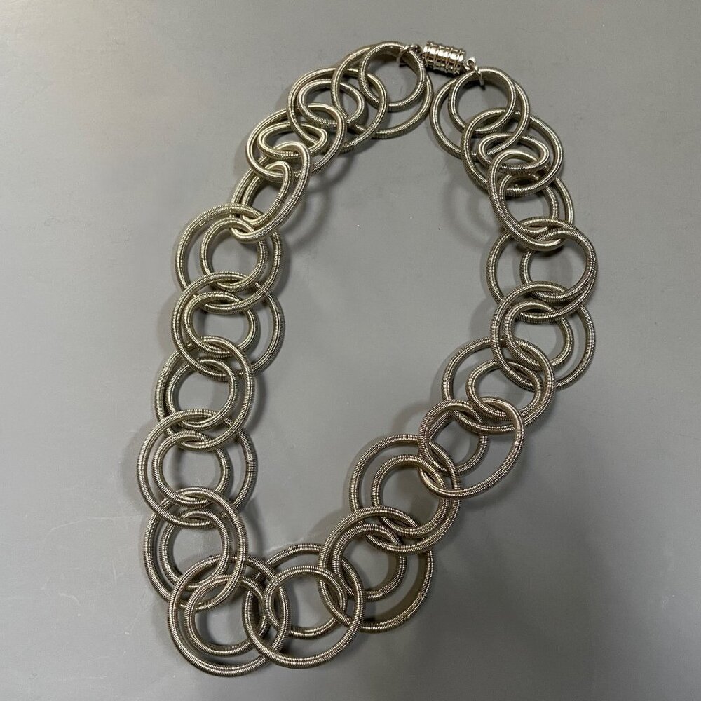 Metal Mesh Flexible Stretch Slinkly Necklace